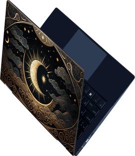 SCOTLON _Single Panel_night moon_Premium laptop Skin_ Vinyl Laptop Skin Compatible for 15.6 inch