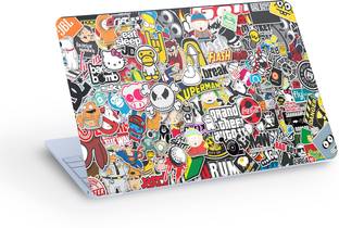 PRINTHUBS Full body Anime Laptop Skin Decal Sticker Scratch & Bubble Free For Laptops D14 Vinyl Laptop Decal 15.6