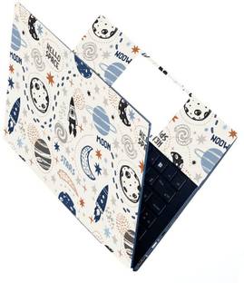 Skinny Full Laptops Skin Bubble-Free HD Quality Sticker FBD_SK-19_Hello Space Babble free Vinyl Reusable Laptop Skin Compatible for 15.6 inch
