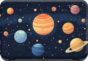 SCOTLON _Single Panel_Planets revolving_ Vinyl Laptop Skin Compatible for 15.5 inch