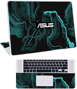 Inkykart Pattern A5 Top+Wrist Pad Vinyl Laptop Skin/Sticker/Cover vinyl Laptop Skin Compatible for 17.3 inch