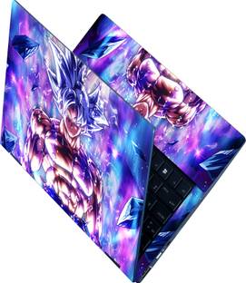 Anweshas Goku Full Body Laptop Skin HD Quality Sticker for Laptops Upto 15.6 Inch Self Adhesive Vinyl Reusable Laptop Skin Compatible for 15.6 inch
