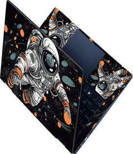 SCOTLON All Panel_Astronaut floating on space_Premium Laptop Skin Vinyl Laptop Skin Compatible for 15.6 inch