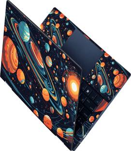 SCOTLON All Panel_Planets sun and universe_Premium Laptop Skin Vinyl Laptop Skin Compatible for 15.6 i...