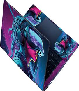 SCOTLON All Panel_smart girl with vr headset_Premium Laptop Skin Vinyl Laptop Skin Compatible for 15.6 inch