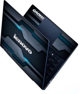 Anweshas HD Printed Full Panel Laptop Skin Sticker Vinyl Fits Size Upto 15 inches No Residue, Bubble Free Vinyl Laptop Decal 15.6 3D Series - Lenovo Silver Logo on 3D Gaming Design Self Adhesive Vinyl Reusable Laptop Skin Compatible for 15.6 inch