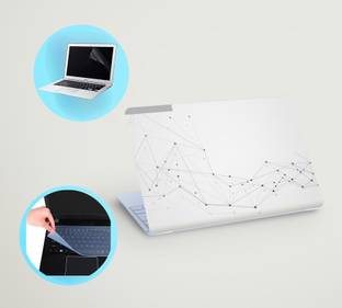 SDM 3in1 laptop skin with track-pad & SCREEN GAURD (joints pattarn) 15.6 inch Vinyl Laptop Skin Compat...