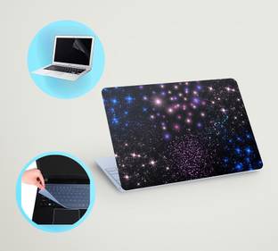 SDM 3in1 laptop skin with track-pad & SCREEN GAURD (bright color stars) 15.6 inch Vinyl Laptop Skin Co...