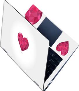 SCOTLON _All Panel_Pink diamond heart_ Vinyl Laptop Decal 15.5