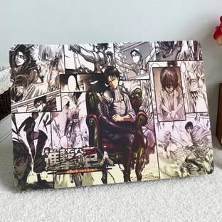 Replix Captain Levi Attack On Titan Anime Vinyl Laptop Skin with Free Sticker Vinyl Laptop Decal 15.6