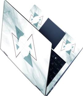 SCOTLON _All Panel_Two green triangles_ Vinyl Laptop Decal 15.5