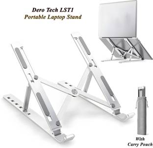 Dero Tech LST1 Portable Laptop Stand, Compatible for all Laptops 10 - 15 .6 Inch, Aluminium Laptop Stand
