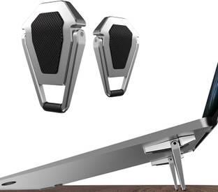 GADGET DEALS 2 Pcs Premium Metal Folding Portable Laptop Stand Tabletop Risers for 10-17 Inch Laptop Stand