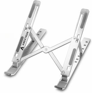 AMEXTRON Aluminium Laptop Stand Adjustable Computer Stand ALS Fold Adjustable aluminum laptop stand Aluminium Desk Stand Laptop Stand with Adjustable Height Compatible with 36 - 39cm, 26 - 35 cm Laptops