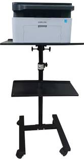 Sii Space Saving Portable 5 feet Height Adjustable Printer Laptopp Iron Floor and Desk Stand Laptop Stand with Adjustable Height Compatible with Universal Laptops