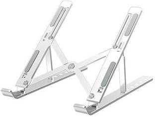 AAlly Laptop Stand Ergonomic Height Angle Adjustable Laptop Riser for Desk Foldable Laptop Riser Plastic Desk Stand Laptop Stand with Adjustable Height Compatible with Universal Laptops