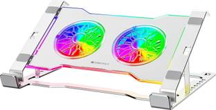 ZEBRONICS Zeb-NS5000 Steel Desk Stand Laptop Stand with Adjustable Height Compatible with 40 - 44cm Laptops