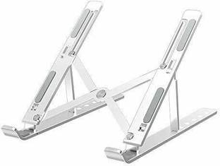 moreyaji Laptop Stand/Laptop Holder Riser/Computer Tablet Stand 6 Angles Adjustable Aluminum Ergonomic Foldable Portable Desktop Holder Compatible with MacBook All Other Notebook Laptop Stand Adjustable Computer Stand Ergonomic Portable Tablet Stand Foldable Compatible with MacBook (Silver) Aluminium Floor and Desk Stand Rotatable Laptop Stand with Adjustable Height Compatible with Universal Laptops