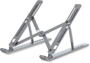 Tempt Elevate Foldable & Portable, 6-Level Angle Adjustment, Aluminium Desk Stand Laptop Stand with Adjustable Height Compatible with Universal Laptops