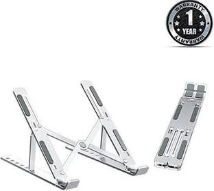 Espouse Cooling Pad X E-COOLING PAD Aluminium Floor and Desk Stand Laptop Stand with Adjustable Height Compatible with 26 - 35 cm Laptops