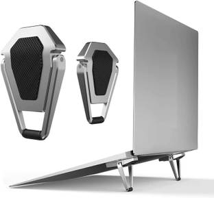 Soopii Ultra-Slim Portable Metal Laptop Stand, Sleek, Lightweight & Adjustable Stand JDL-15 Aluminium Floor and Desk Stand Laptop Stand with Adjustable Height Compatible with Universal Laptops