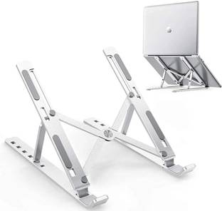 OURASI MULTI ADJUSTABLE LAPTOP STAND Aluminium Floor and Desk Stand Rotatable Laptop Stand with Adjustable Height Compatible with Universal Laptops