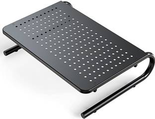 TECHGEAR Monitor Stand with Vented Metal for Computer Laptop, Desk, iMac, Printer with 14.5 Platform 4 inch Height Steel Desk Stand Rotatable Laptop Stand Compatible with Universal Laptops