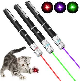 Zorbes 3Pcs Laser Light LED Cat Chasing Laser Pointer Pens Dogs Pet Laser Light