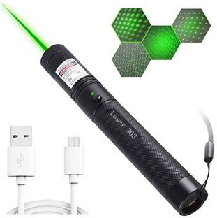 SACRO FO-Rechargeable Green Laser Pointer Party Pen Disco Light 5 Mile