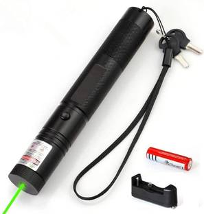 Xezon Fast Rechargeable Latest Upgraded Powerful Tactical Green Flashlight Adjustable Focus Green Light Long Range Beam Starry Head Laser Light