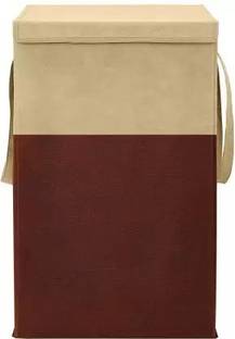 PerfectKrafts 65 L Beige, Brown Laundry Basket