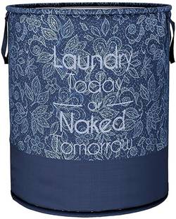 HOMESTIC by Kuber Industries 45 L Blue Laundry Basket