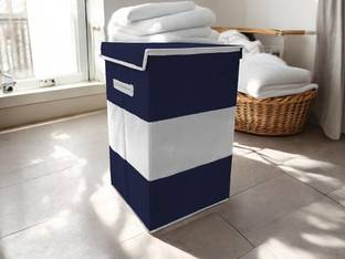 infinity craft 75 L Blue, Grey Laundry Basket