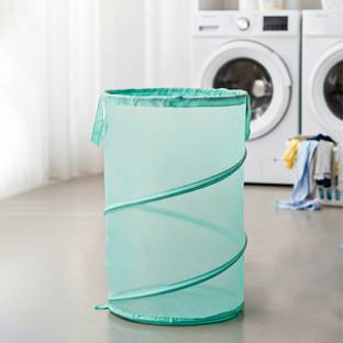 Heart Home 50 L Green Laundry Basket