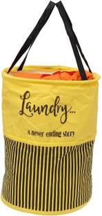JoyeCrafts 45 L Yellow Laundry Basket