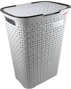 ACTIONWARE 50 L Grey Laundry Basket