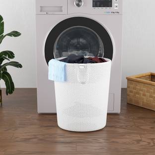 HOMESTIC by Kuber Industries 40 L White Laundry Bag