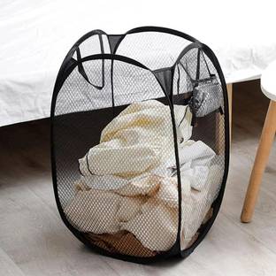 KUBER INDUSTRIES 20 L Black Laundry Bag