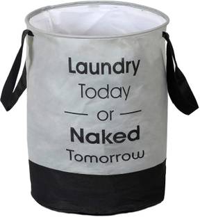 Craficial 45 L Grey Laundry Basket