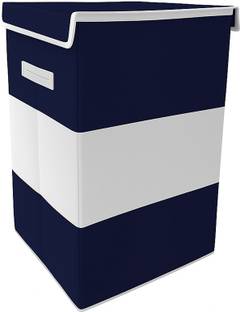 Hoomora 70 L Blue, Grey Laundry Basket