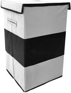 Mteaser 68 L Grey, Black Laundry Basket