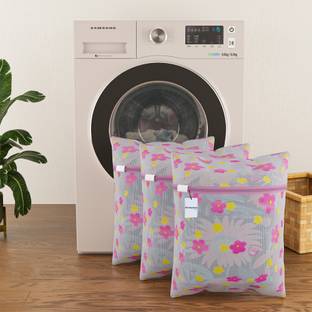 HOMESTIC by Kuber Industries 2 L Pink Laundry Bag