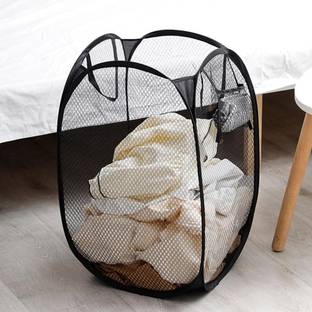KUBER INDUSTRIES 20 L Black Laundry Bag