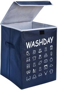 Crownsy 75 L Blue Laundry Basket
