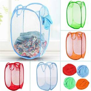 Heart Home 20 L Multicolor Laundry Basket