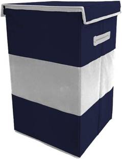 Mteaser 75 L Blue, White Laundry Basket