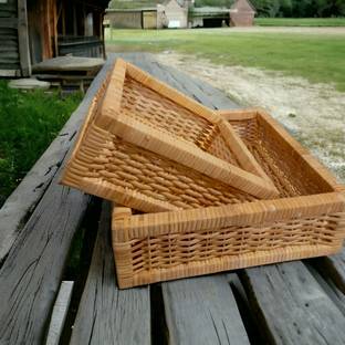 swastikcane 10 L Beige Laundry Basket