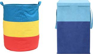 Home Style India 45 L Multicolor Laundry Basket
