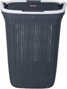 NAYASA 20 L Grey Laundry Basket