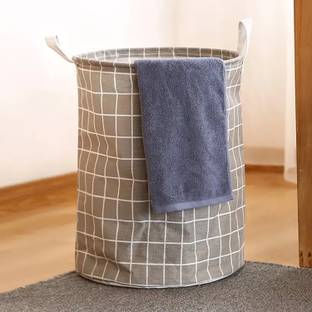 KUBER INDUSTRIES 55 L Grey Laundry Basket